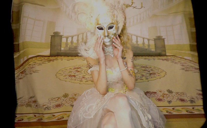 Slutty Bride Adelle Unicorn - Toying Solo Model Nylons Slideshow