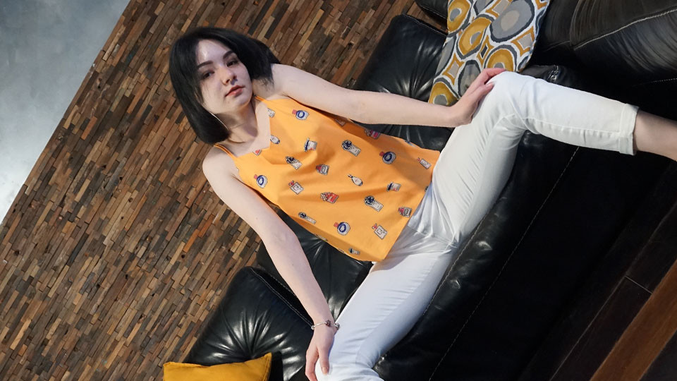 Intimate With Her New Toy - Amateur Brunette Solo Stripping and Masturbation Slideshow
