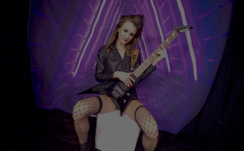 428 - Adelle Unicorn; Pornstar Solo in Fishnet Tights Slideshow