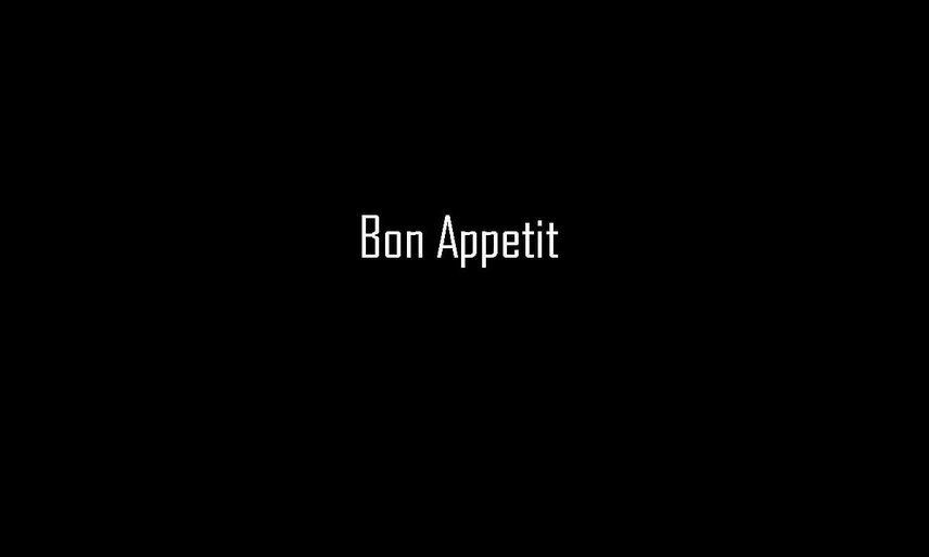 Bon Appetit Slideshow