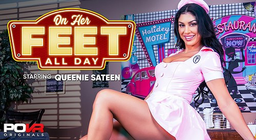 On Her Feet All Day: Queenie Sateen Slideshow